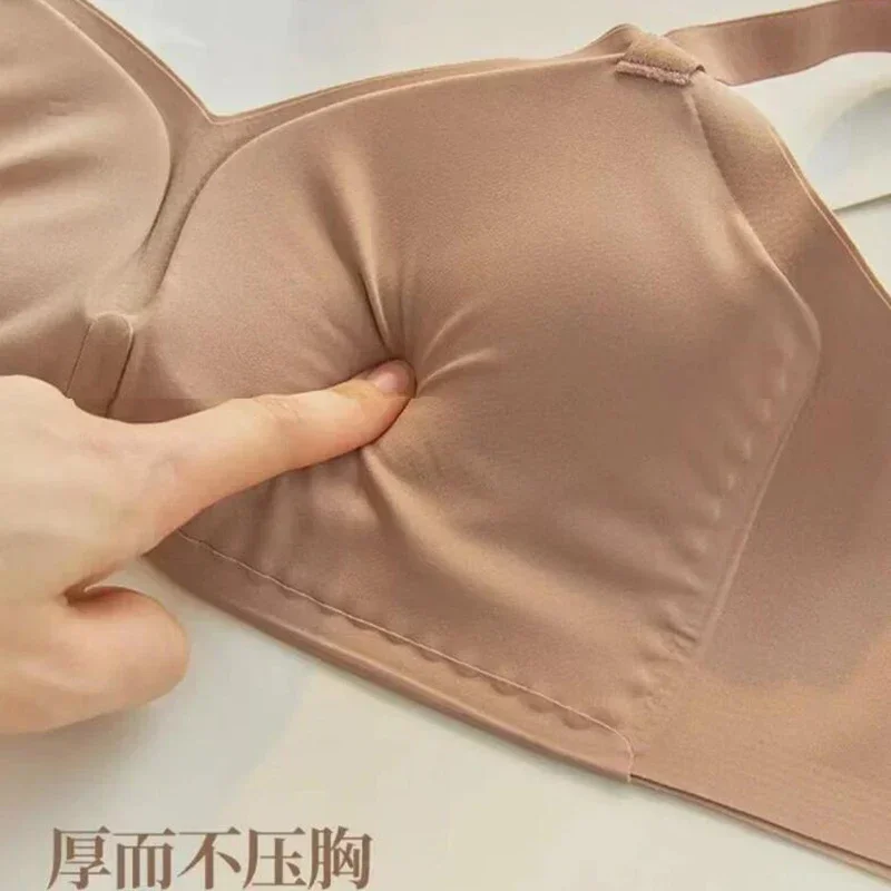 Утолщенная булочка на пару с фиксированной чашкой, интегрированное внешнее расширение, нижнее белье, женские бюстгальтеры с плоской грудью, маленькая грудь, большие бюстгальтеры