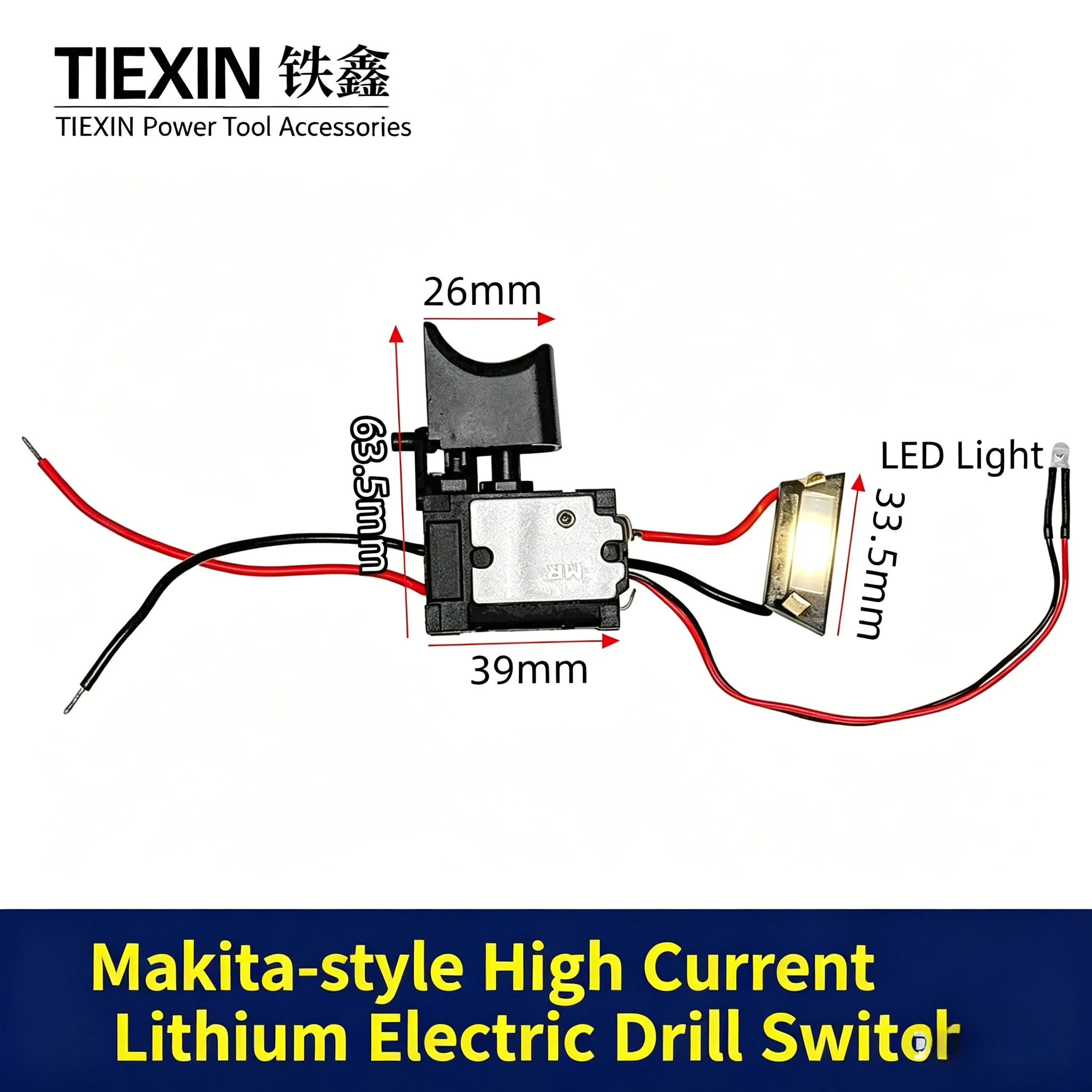 

Compatible Makita Kobayashi 12V Lithium Drill Trigger Switch 04470 for Cordless Electric Drill