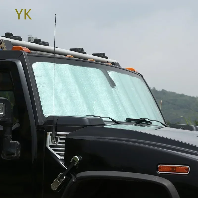 

For Hummer H2 H3 2003-2009 Car Accessories Aluminum Foil Silver Car Front Glass Sunshade Sunshade Pad Full Window Parasol