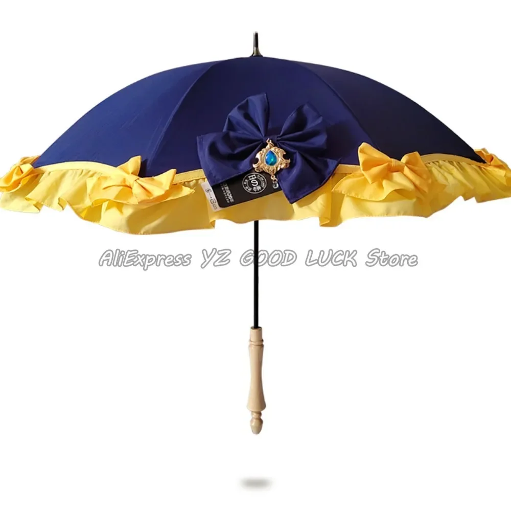 Game Navia Umbrella Cosplay Fashionable Fontaine Navia Umbrella Props Genshin Impact Cos Play Cosplay Umbrella Cosplay Accessory