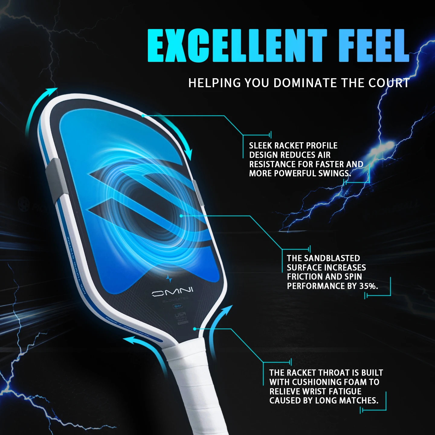 Silkirk Style 5th-Gen Reinforced Foam Core, Painted & Hot-Pressed Pickleball Paddle