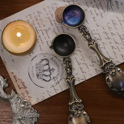 Wax Bronze Spoon Stamp Handle Metal Handle Vintage Wax Seal Stamp Handle Wax Stamp for Wedding Waxs Lacquer for Seals SB009