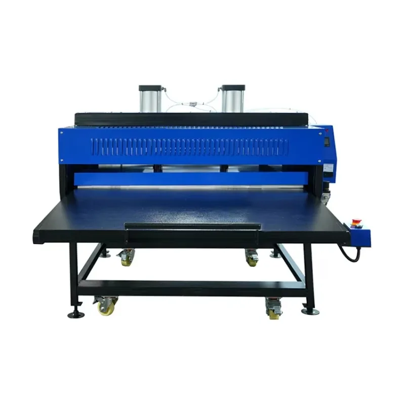 80*100cm Pneumatic Slide Out Double Station Heat Press Machine Even Pressure Fast Heating Large Area Heat Transfer Machine