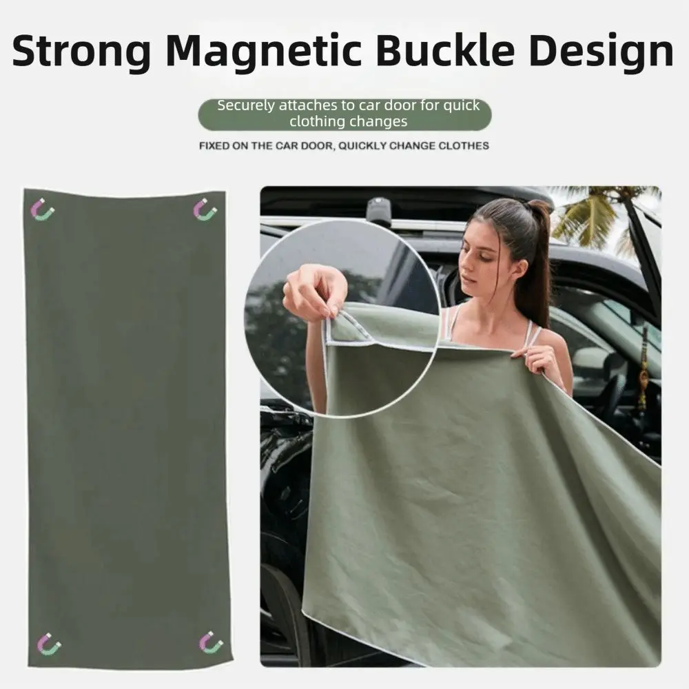 

Portable Magnetic Bath Towel Sand Free Quick-Drying Beach Towel Water-Absorbing Lightweight Quick Dry Towel Travel