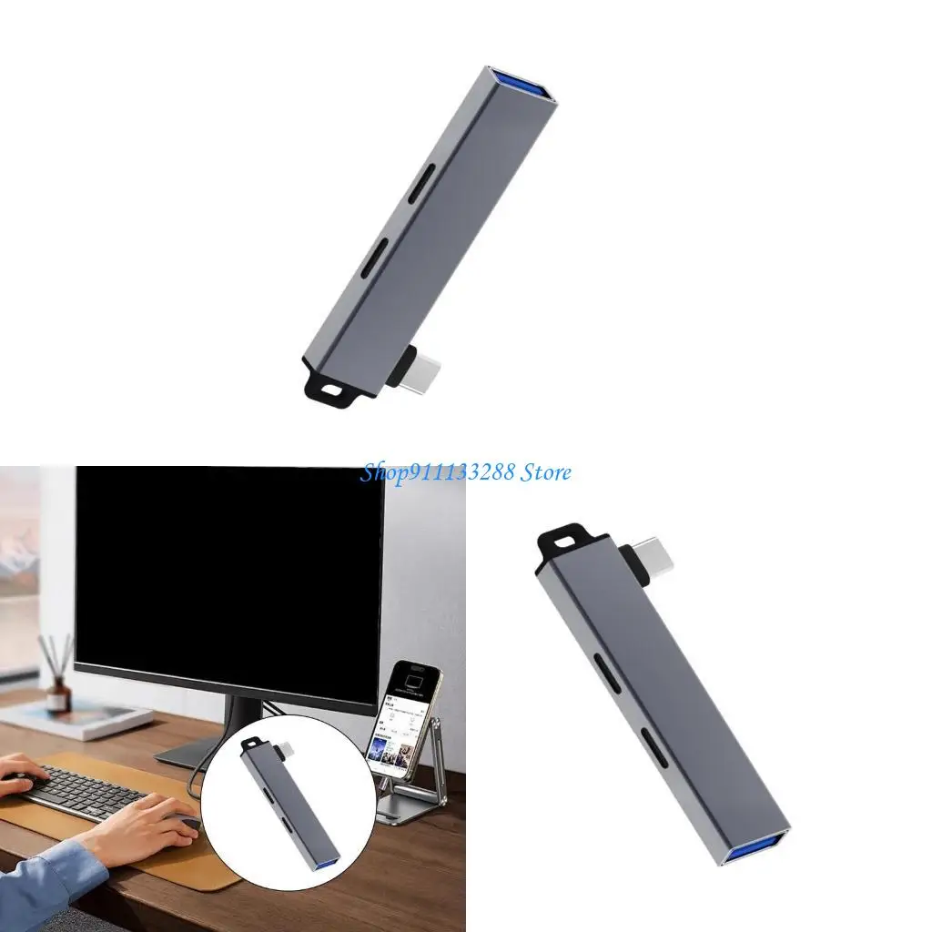 

G88D Универсальный USB C HUB TYPE C TO USB CDAPTER с подвесным отверстием для удобного использования