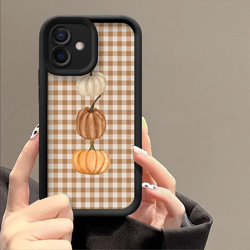 Cartoon Autumn Pumpkin Grid P - Phone Cases Google Pixel 7 评论和价格