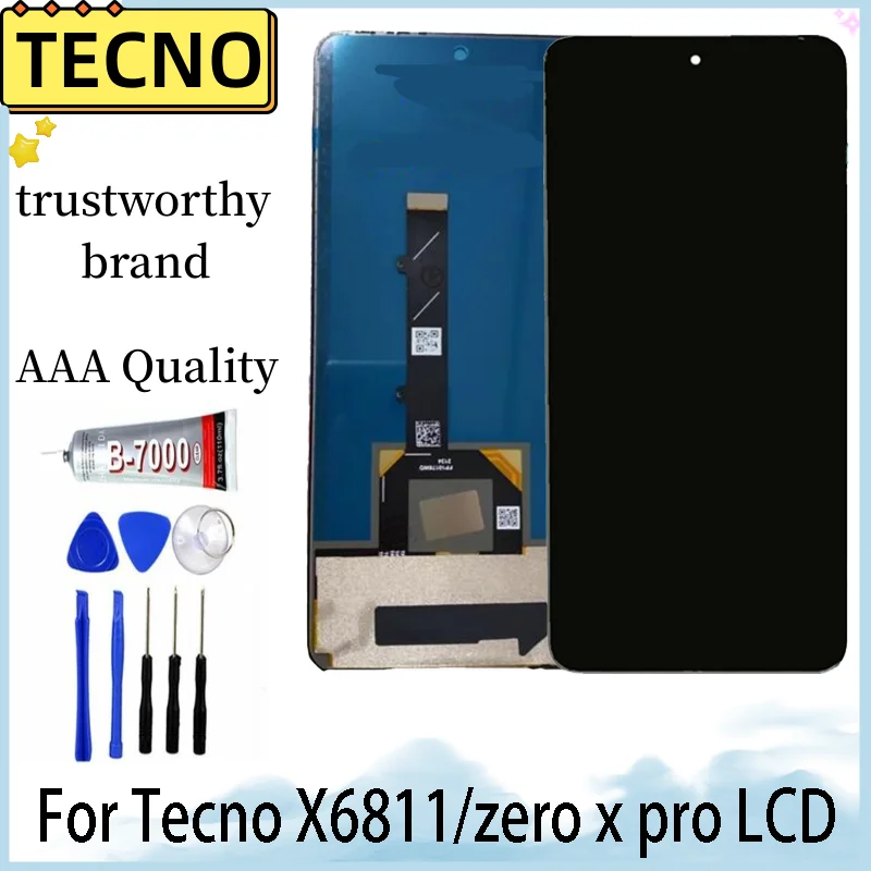 

6.67" inch Original AMOLED For Infinix Zero X Pro X6811 LCD Display Touch Screen Digitizer Replacement