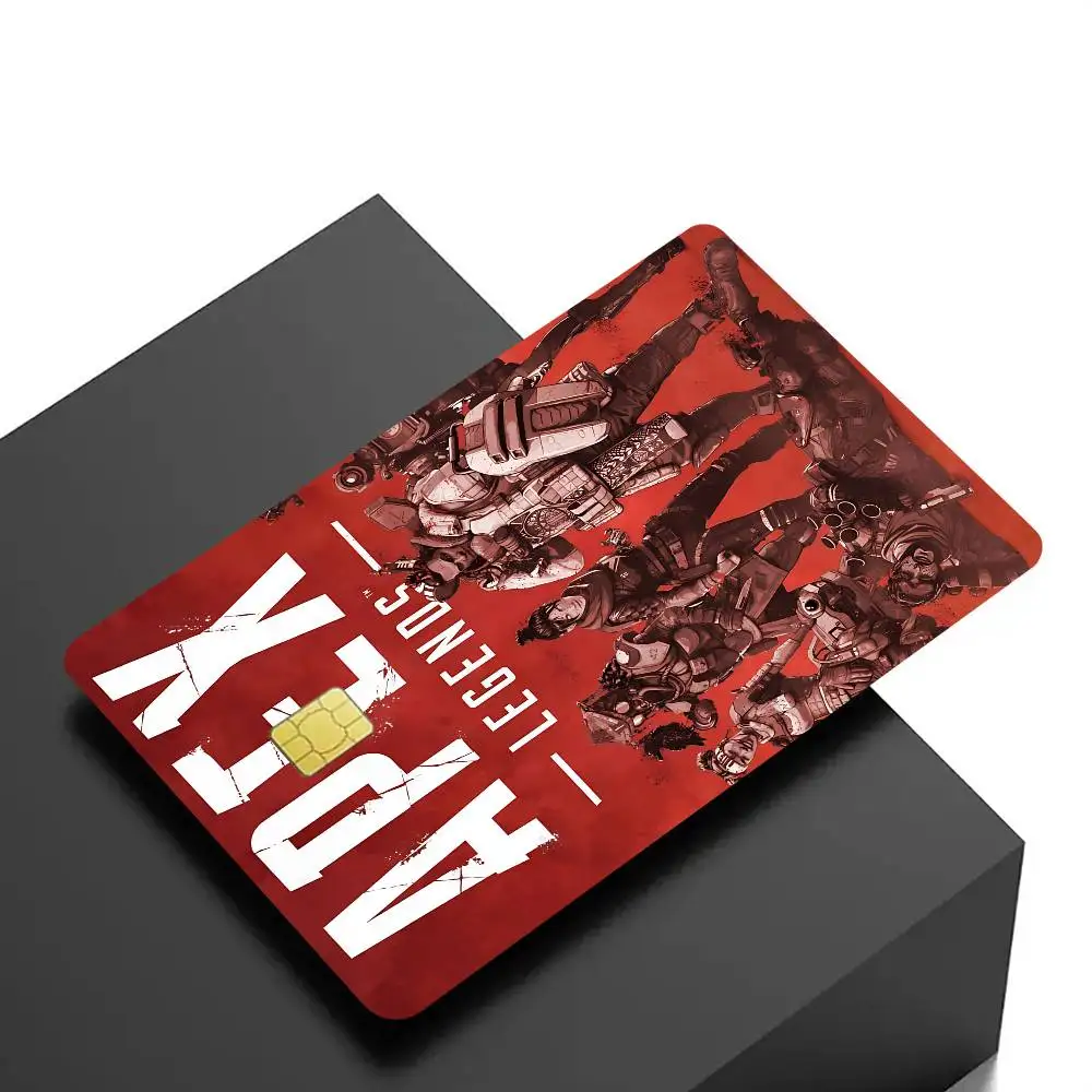 غطاء جلدي لفيلم ملصق Apex Legends Anime لبطاقة الائتمان وبطاقة الخصم البنك الأمامية #3