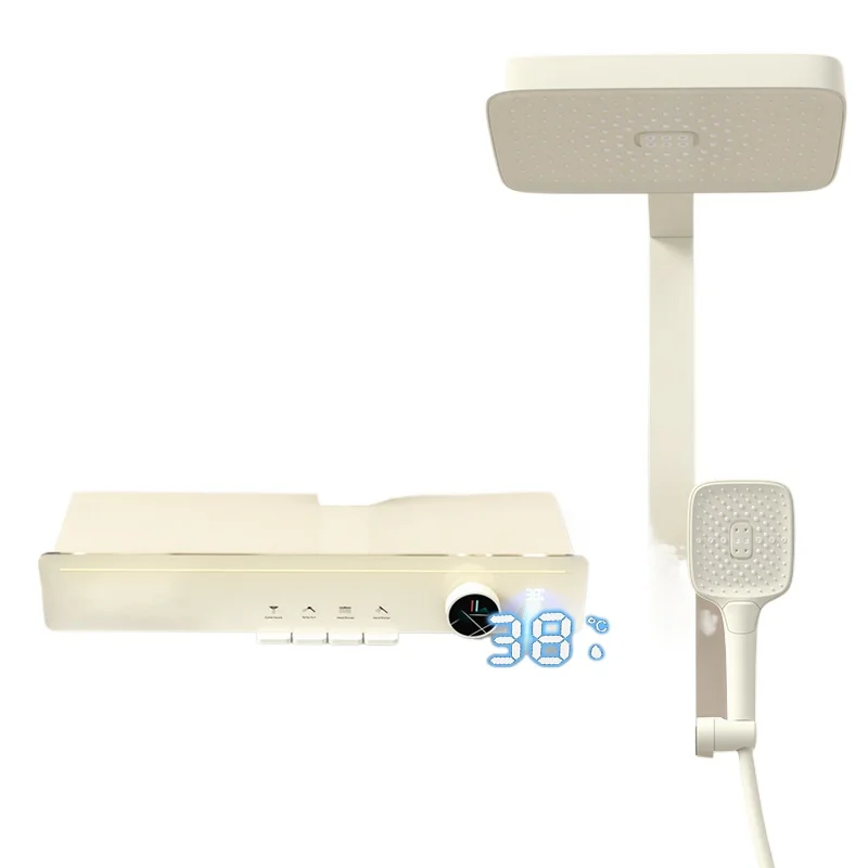 

Shower shower set, household thermostatic pressurized nozzle, bathroom shower, waist spray, SPA massage