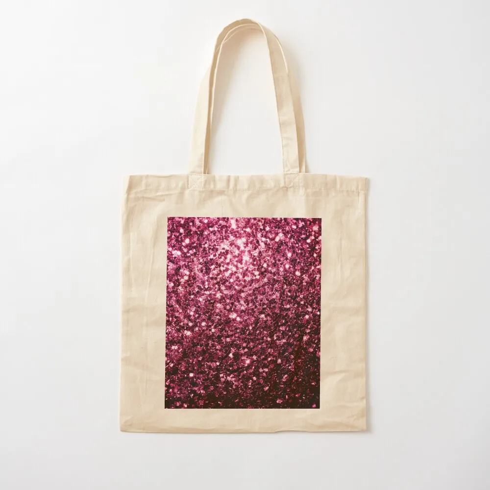 Dark Pink faux glitter sparkles (Photo of Glitter - Not Reflective) Tote Bag Gift bags Handbags women