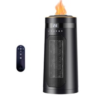 Energy Saving 1500W Porcelain Heater with Humidifier Remote Control 3 Heat Modes Timer and Oscillation for Home and Office Use