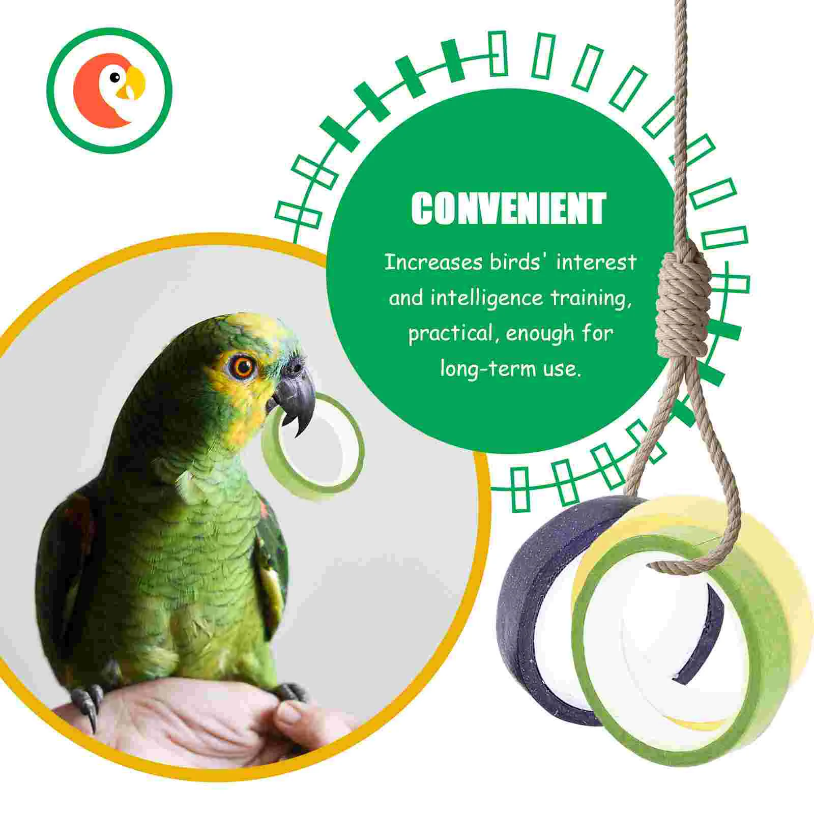 10 Pcs Small Bird Toys Parrot Chew Shredding Cage Canary Cockatiel Parakeet Cardboard Swing Chewing