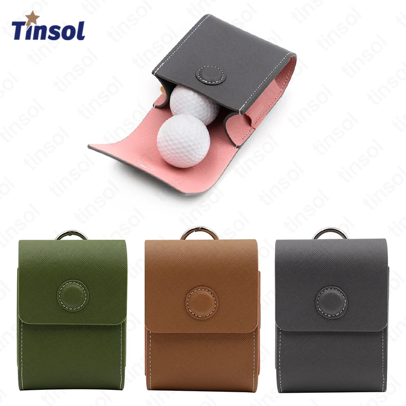 

TINSOL 2026 New 1Pcs Universal Golf Rangefinder Leather Pouch Laser Rangefinder Belt Waist Pack Golf Ball Storage Bag