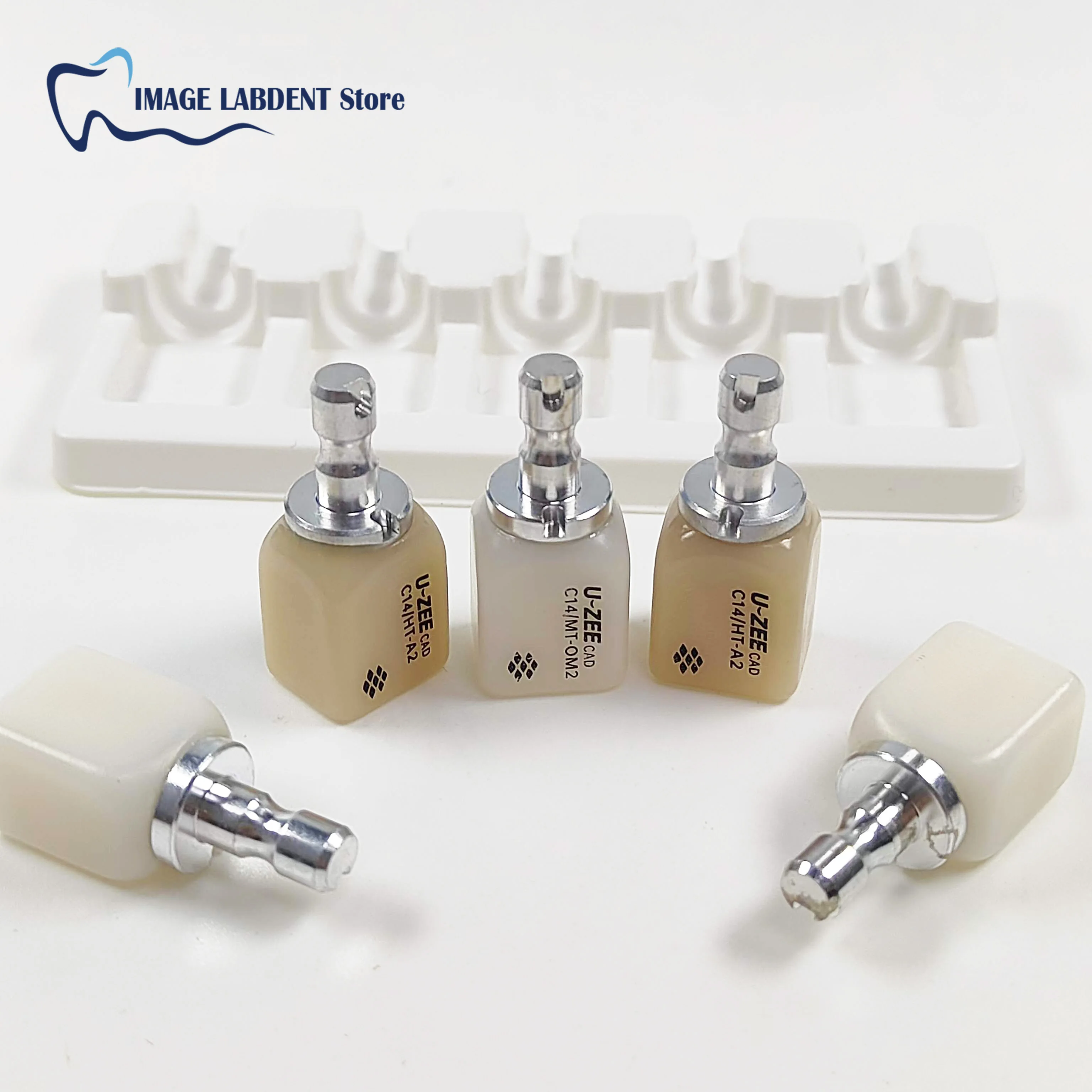 Dental Lab Lithium Disilicate Blocks 5 Pcs/BOX Glass Ceramic  LT/HT for CAD/CAM Sintering Free