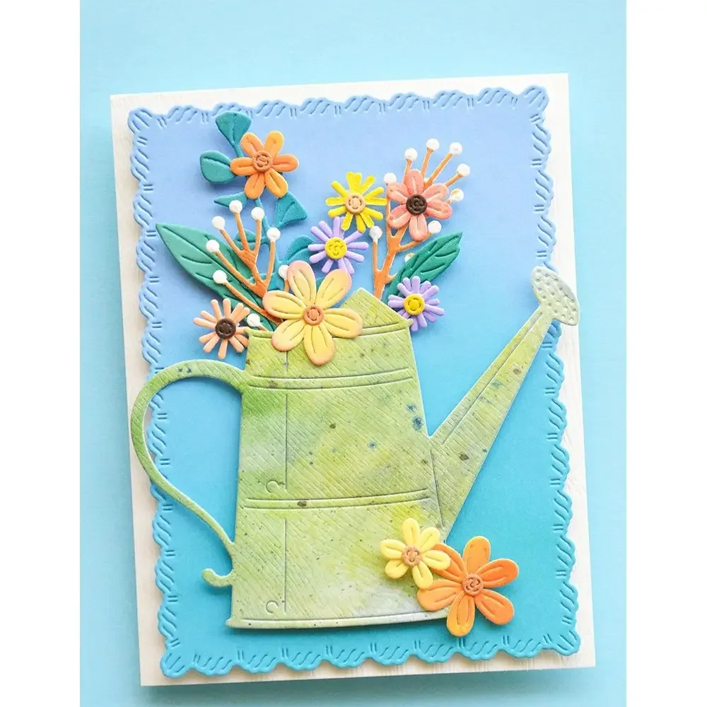 Watering Can Fine Eyelet Frames Dies Metal Cutting Dies DIY Scrapbook Make Photo Album Template Handmade Decoration May 2026 New - view 2