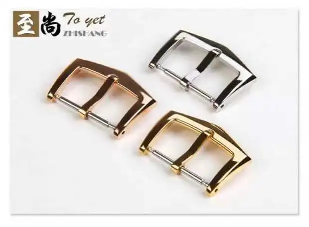 Watch accessories: watch buckle, 18mm stainless steel belt buckle, first-class polished pin buckle, strap buckle