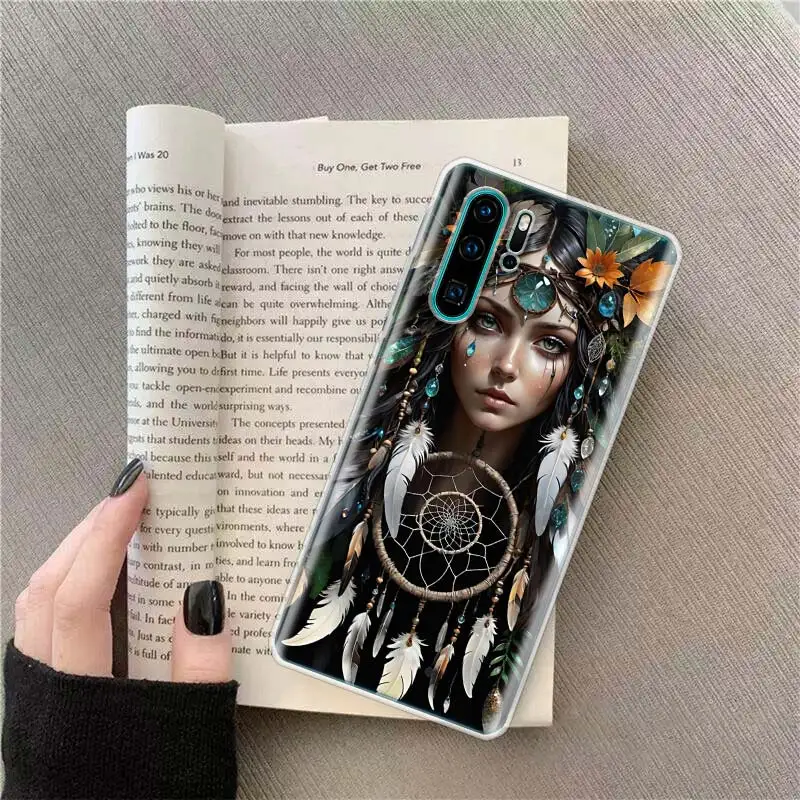 The Girl Who Captures Dreams Phone Case For Huawei P50 Pro P10 P20 P30 P40 Lite Cover Mate 40 30 20 10 Lite Capa Shell