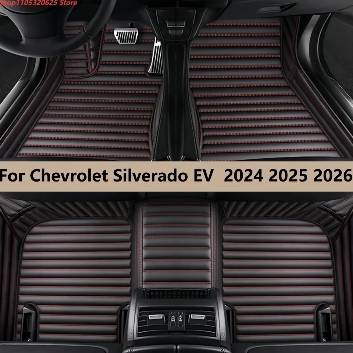 

Автомобильные коврики для Chevrolet Silverado EV 2024 2025 2026, водонепроницаемые, полный комплект, аксессуары для автомобилей