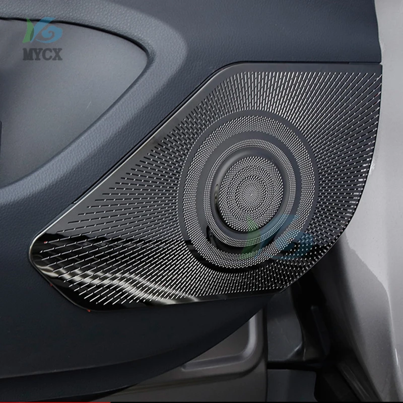 

For Toyota Harrier 2022 Speaker protection sequins Ling put stainless steel audio box panel modification accessories