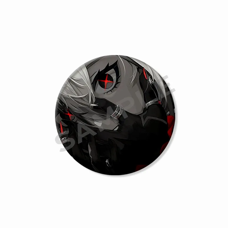 الإبداعية لعبة Genshin تأثير بروش لطيف Arlecchino الشكل التلبيب دبابيس ظهره قميص الملابس والاكسسوارات شارة تحصيل الهدايا #4