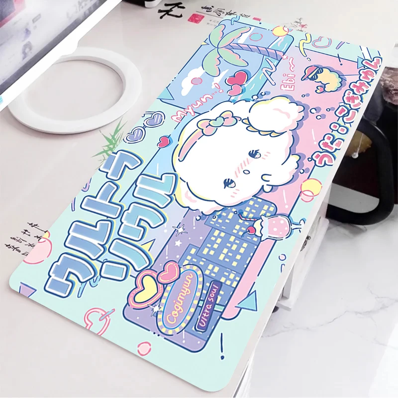 

Коврик для мыши Cogimyun Anime Carpe, большой ПК, геймерский компьютерный коврик для мыши Varmilo, клавиатура, игровые аксессуары, настольный коврик