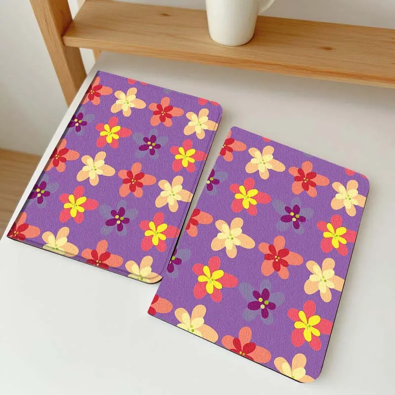 

Pink Purple Flower Pattern Case For Vivo IQOO Pad2 Pad3 Pad5 Air SE Pro 12.1 12.3 13 11.5 11 inch Tablet