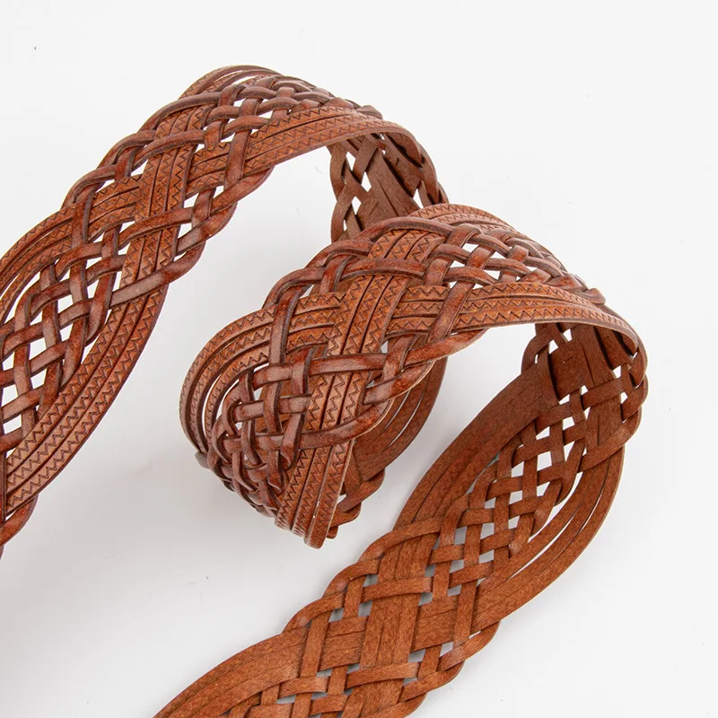 女性のヴィンテージニットコルセット女性カマーバンドコートウエストバンドドレス宣言ワイドベルト J1410