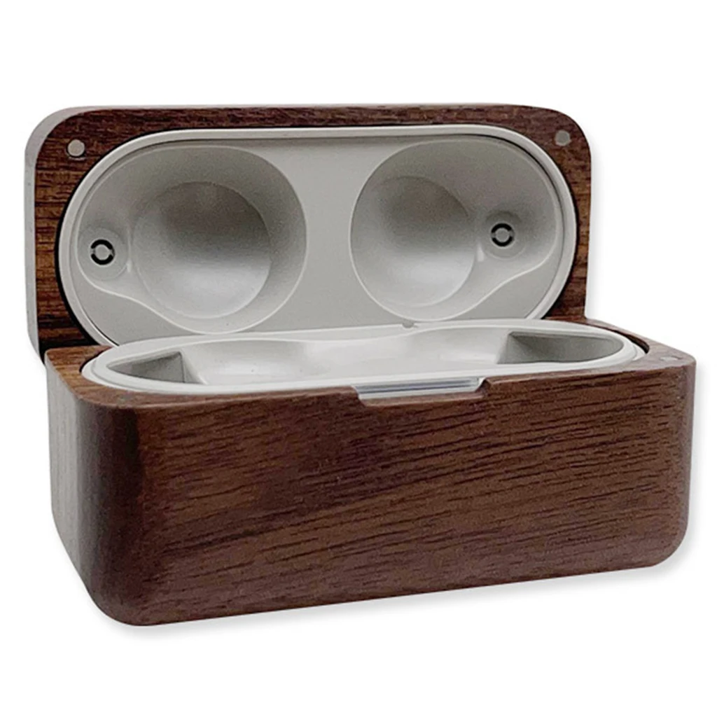 충격 방지 나무 케이스 커버-S-ony WF-1000XM4 이어폰 충전 케이스 안티-가을 이어 버드 액세서리