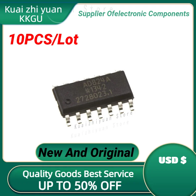 

10PCS/Lot New And Original AD824ARZ-14 SOP14 AD824 AD824AR AD824ARZ SOP-14 Quality Goods