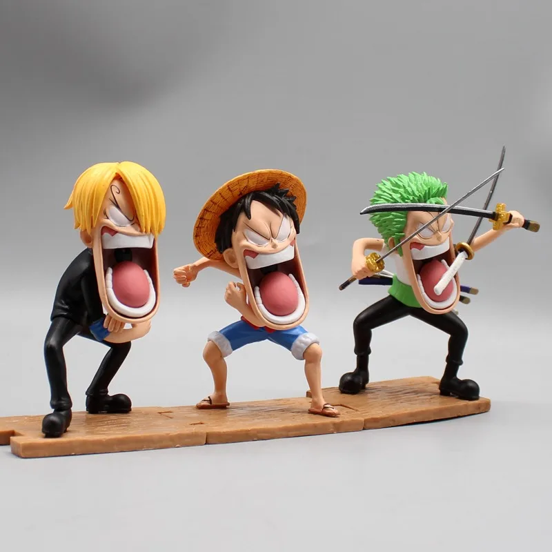 10.5CM One Piece Luffy Action Figures ALS Series Zoro Cute Model Sanji Statue PVC GK Collection Ornament Dolls Birthday Gift Toy