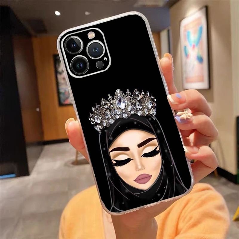 

Phone Case For iphone 17 Air 17 Pro Max 16 15 14 13 Pro Max 15 16 Pro 15Plus Hijab Aesthetic Muslim Girl