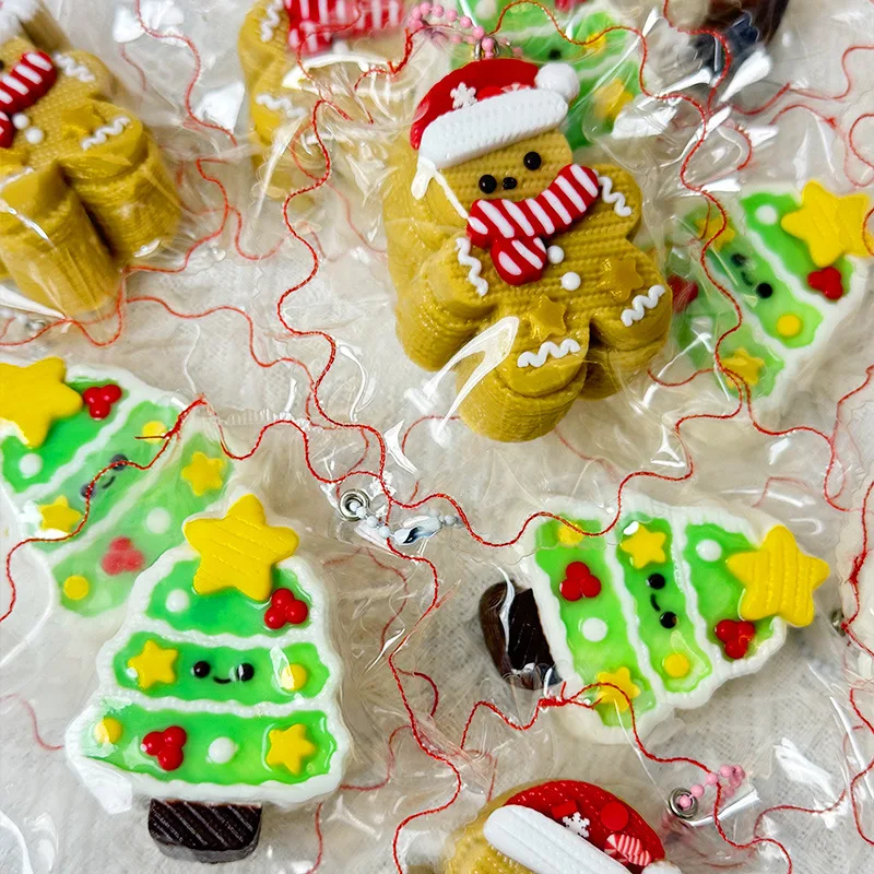 ZOCO Рождественские силиконовые щипцы Рождественская серия щипцы милые супер декомпрессионные супер мягкие медленные отскоки моделирование еды игровые щипцы