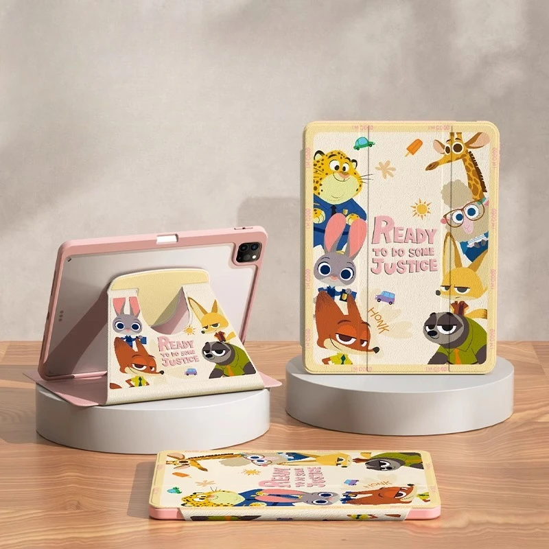 

Чехол Zootopia для iPad iPad iPad Air 4 5 10,9 дюйма M2 M3 Pro4 5 6 M4 13 дюймов, чехол для планшета Funda Ipad 8/9/10 10,2 дюйма A16 11 дюймов, защитный чехол