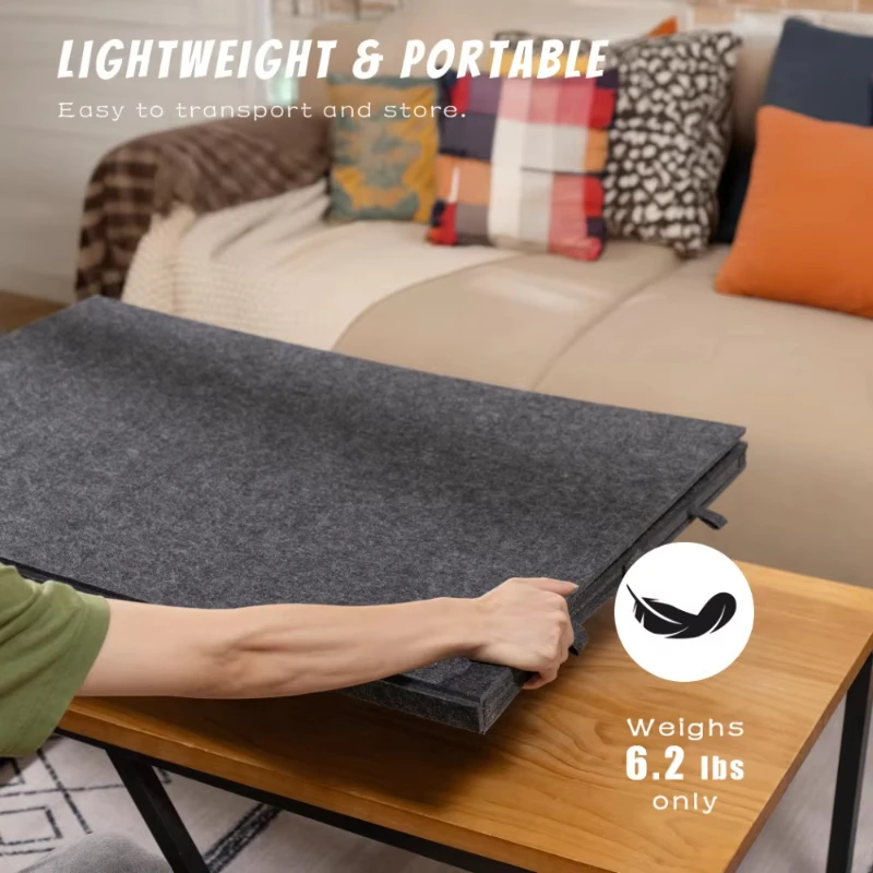 

Изысканная и удобная модульная настольная доска - это портативная складная настольная доска со встроенной фетровой подставкой и защитным кожухом.