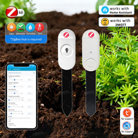 Zigbee 3.0 Temperature Humidity Moisture Sensor Smart Home Light Soil Detector Thermo Hygrometer Monitor For Z2M Home Assistant