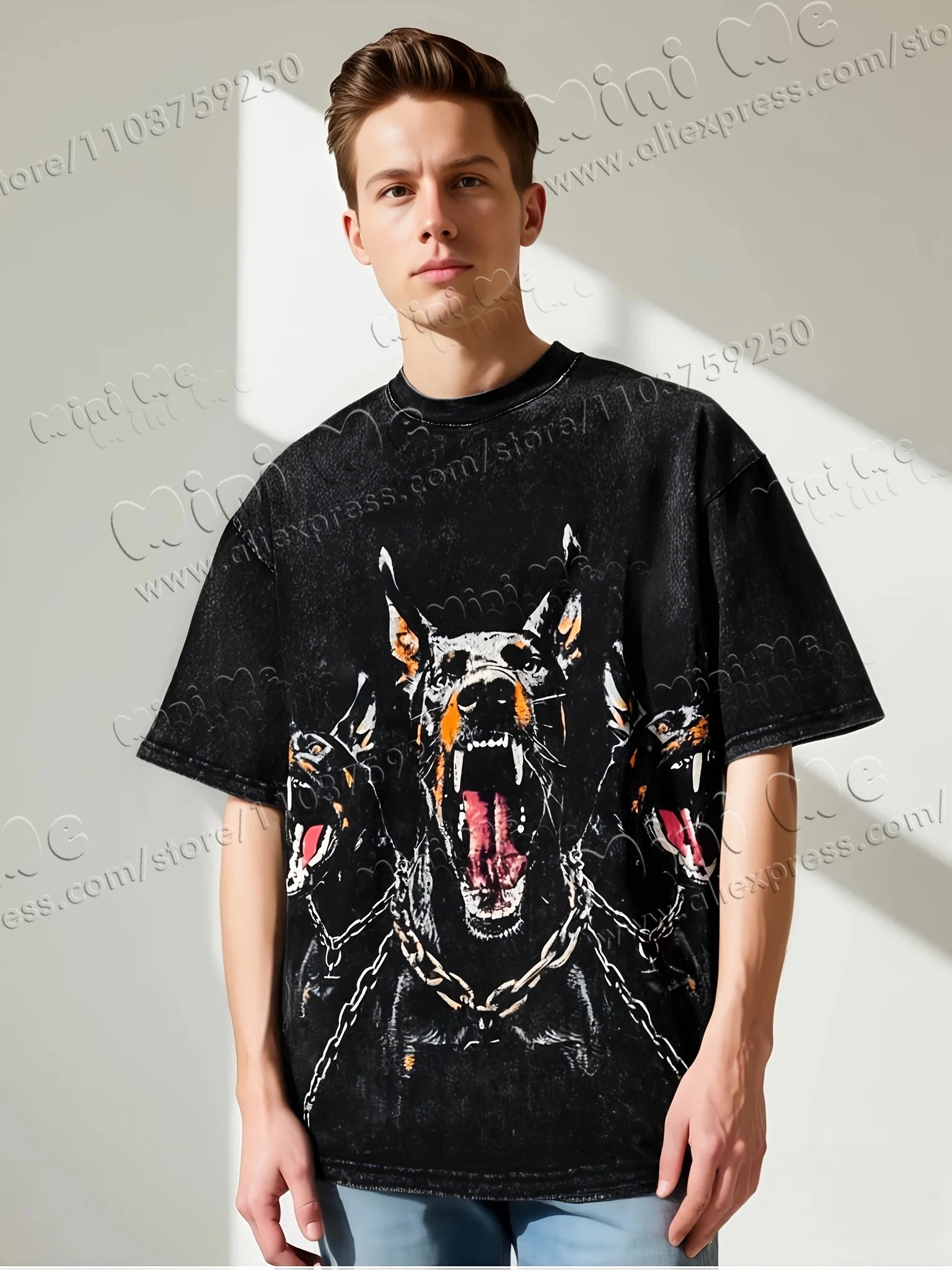 

Hip Hop 2025 Vintage Washed Black T-Shirt 100% Cotton Urban Style, Urban Aesthetic, Durable Construction, Urban Trendsetters