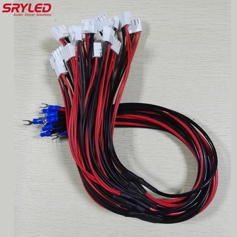 

SRYLED Power Cable Pure Copper 50cm 1 to2 Red And Black Indoor Full Color Led Display Screen Modules Accessory