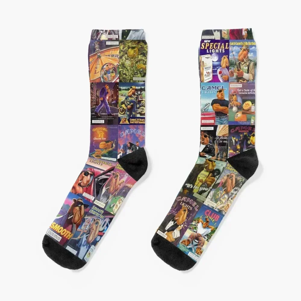 

Joe Camel Socks moving stockings cool custom cycling Socks Female Men's