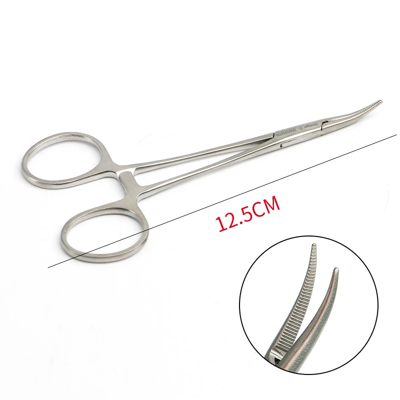 

Strong Hemostatic Forceps, Stainless Steel Instrument For Cosmetic Plastic Surgery, Double Eyelid Surgical Tool, 12.5cm Vascula