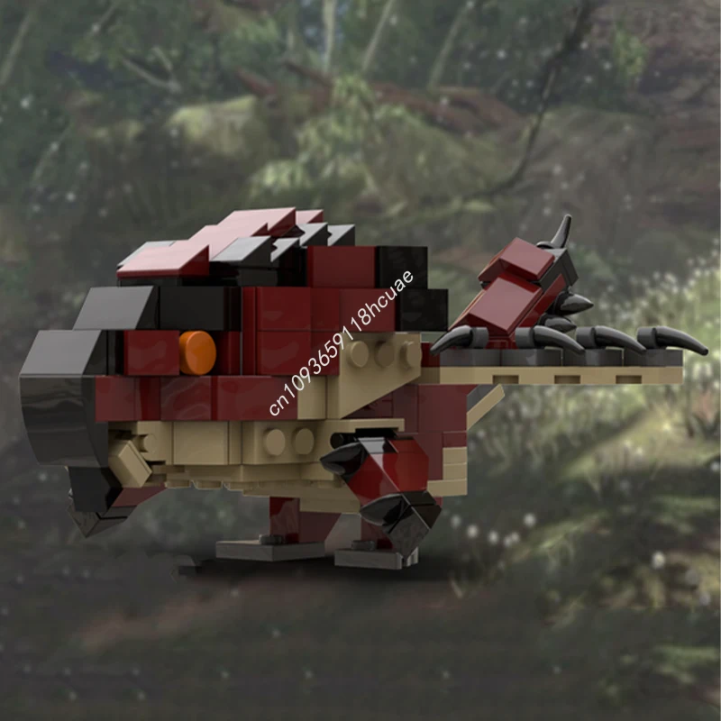 214 Uds. MOC Rathalos Monster Hunter Brickheadz modelo bloques de construcción Modular montar juguetes de cumpleaños regalos de navidad