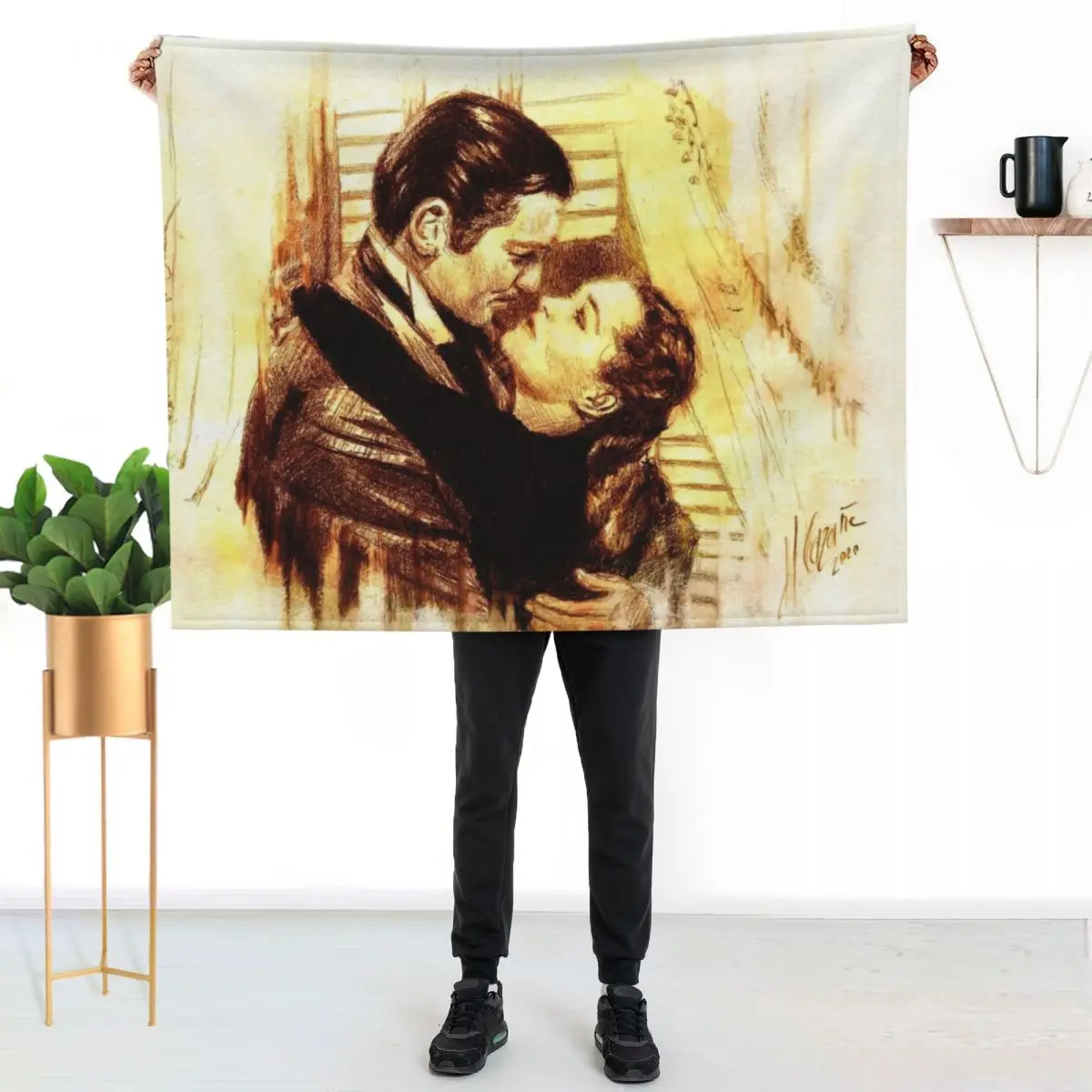 

Gone with the wind - Gone with the wind Throw Blanket Cozy Light Blanket for Travel Camping Picnic