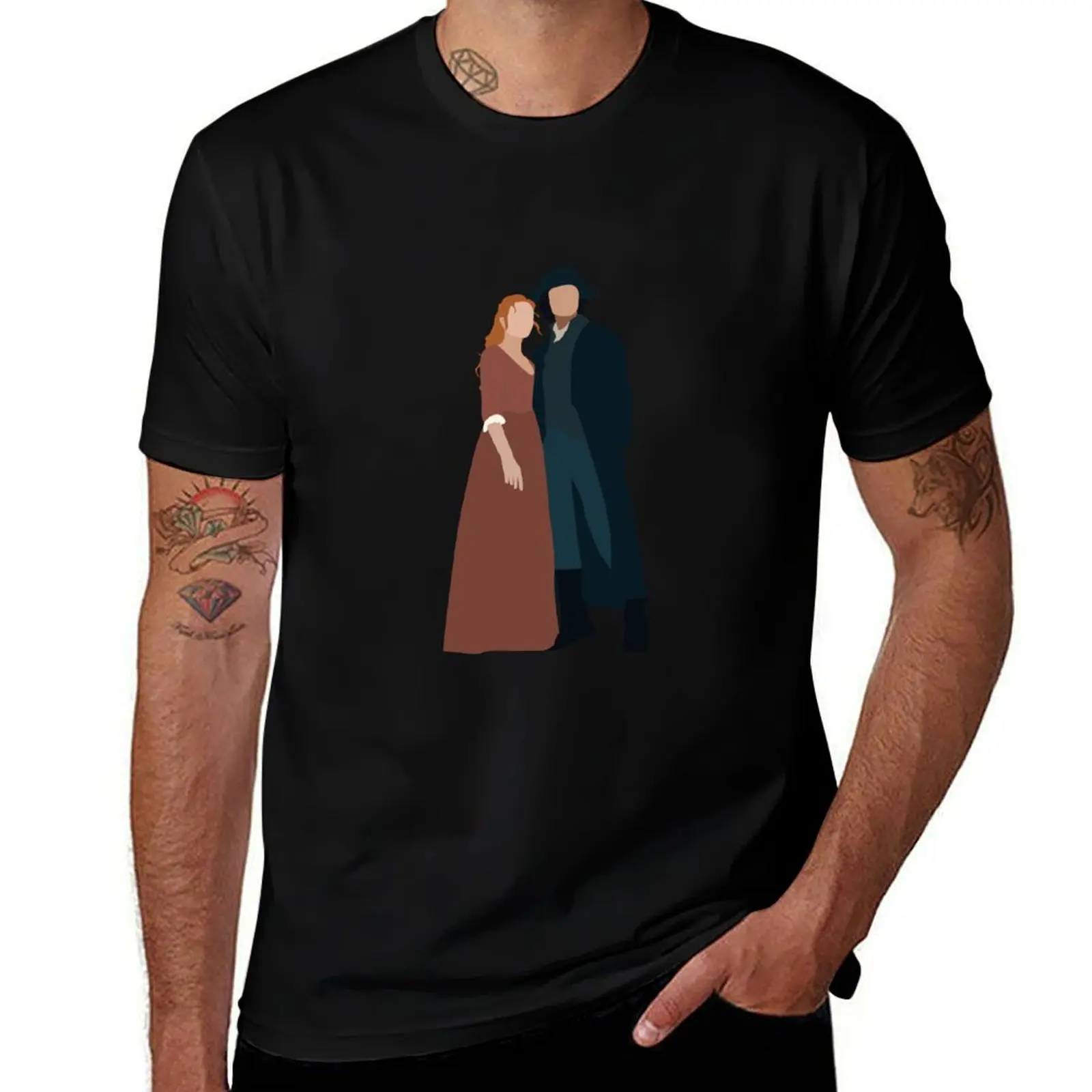 

Ross and Demelza Poldark T-Shirt t shirts for man graphic funny t shirts for man pack white T-Shirt