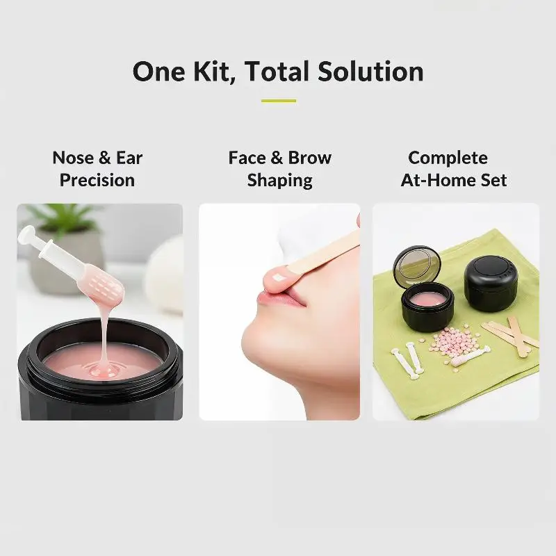 Mini Wax Heater Machine Silicone Bowl Wax Warmer Nose Ear Hair Removal Waxing Kit Wax Bean Wax Heating Melting Pot Melter - view 4