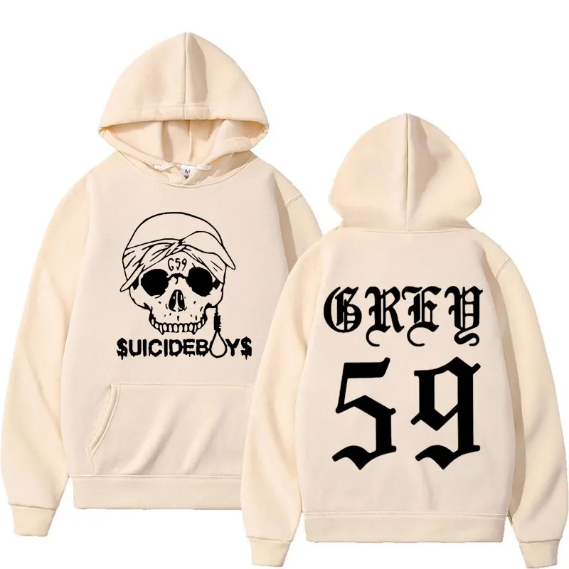 Suicideboys Grey 59 Graphic Hoodies Men's Clothing Harajuku Vintage Oversized Sweatshirt Unisex Casual Gothic Hoodie Streetwear