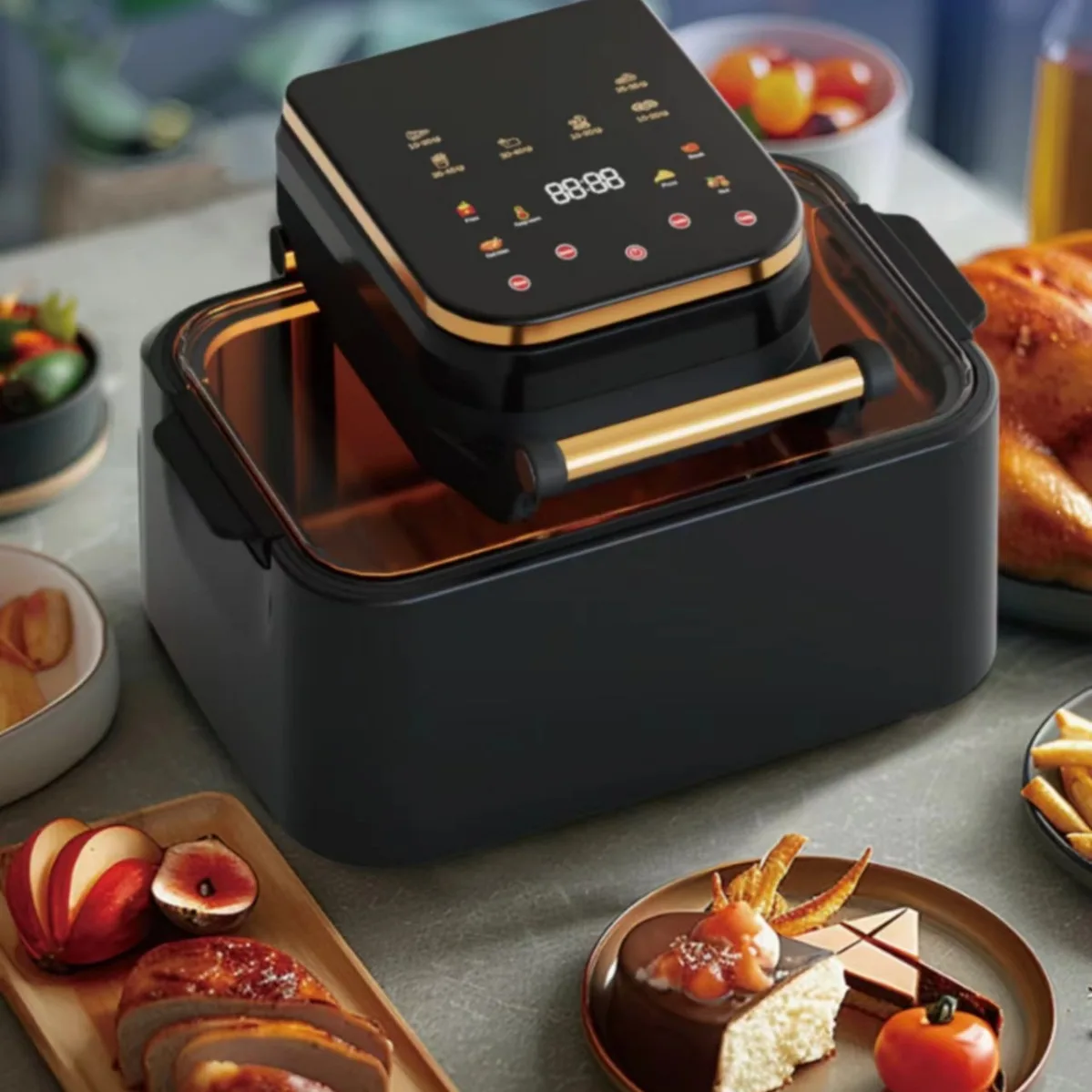 

Electric Fryer 12L Smart Air Fryer Household New Visual Multifunctional Large Capacity Machine Oven