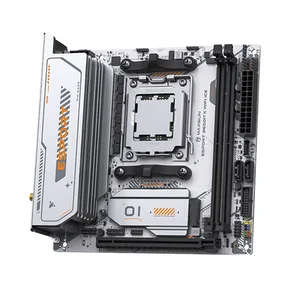 MAXSUN B650M 마더 보드 ITX AMD RYZEN AM5 DDR5 지원 4800/5200/5600-8000 (OC+) 메모리 PCIE5.0X16 2*PCIE4.0X4 M.2 ARGB WIFI 6 8 최고의 판매 미니 ITX 사용 - №4