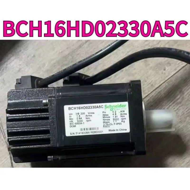 Used 0.2KW servo motor BCH16HD02330A5C tested OK and function intact