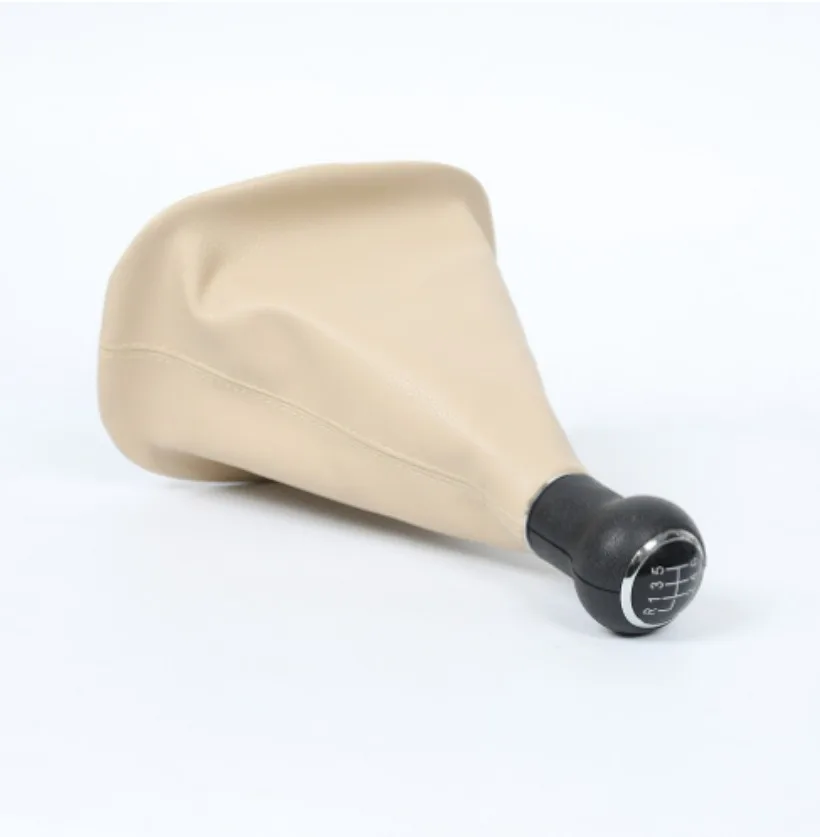 Fit For Volkswagen Passat B5 Car Beige Leather Dust Cover Shift Handball Set Gear Lever Accessories 1PC