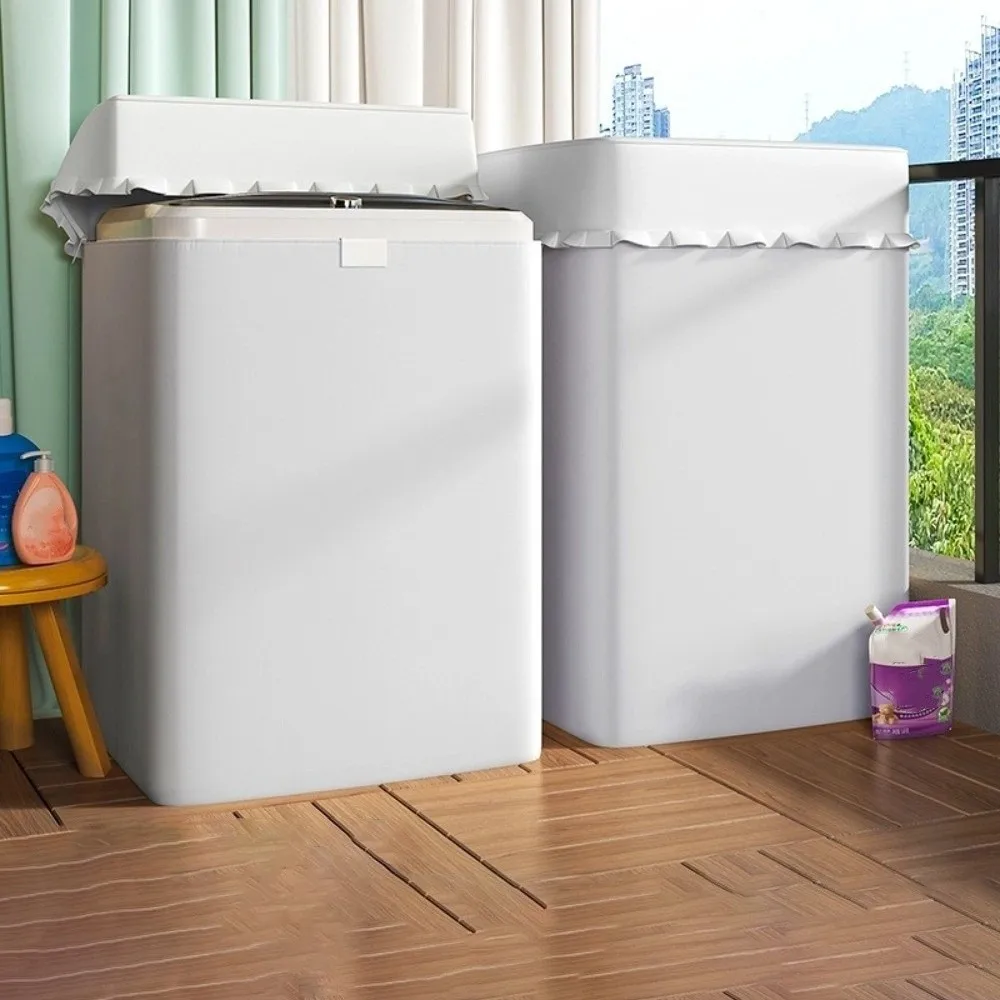 10-12kg Washing Machine Cover Cute Patterns Cloth Material Washer Cover Universal Fit Waterproof