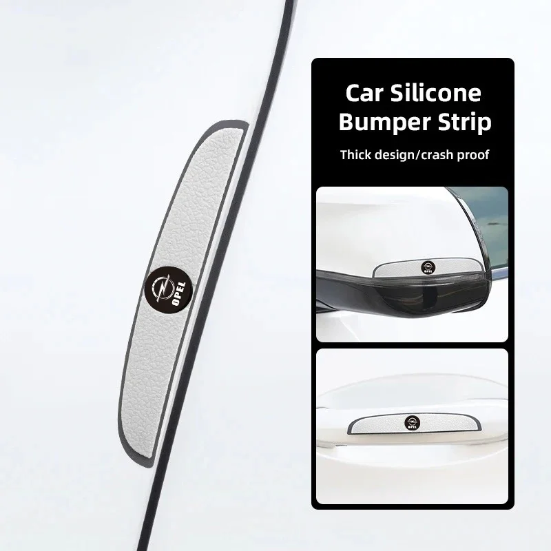 

4pcs Car Door Edge Anti Scratch Collision Protection Strip For Opel insignia Astra H G J Antara vectra Vivaro corsa c d zafira